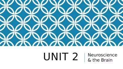 Unit 2  Neuroscience & the Brain