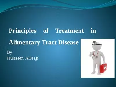 Principles of Treatment in Alimentary Tract Disease