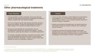 Migraine Other pharmacological treatments