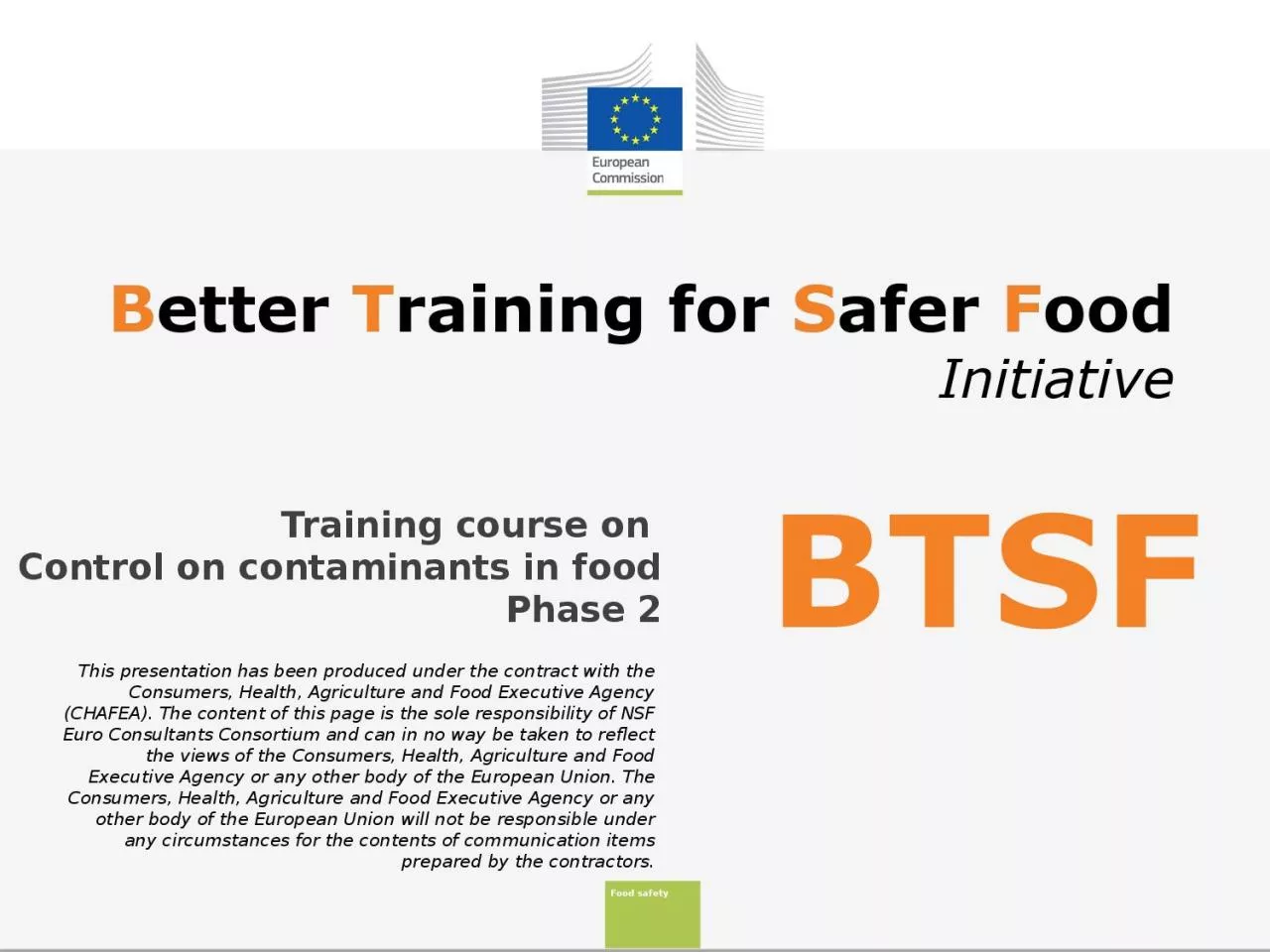 PPT-2.5. Control measures for contaminants in feed and food: focus on recent developments