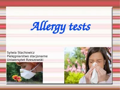 Allergy tests Sylwia Stachowicz