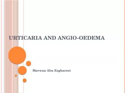 Urticaria  and  Angio-oedema