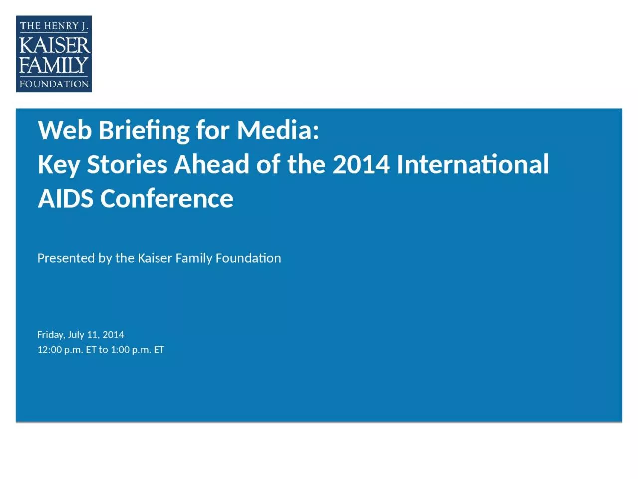 PPT-Web Briefing for Media: