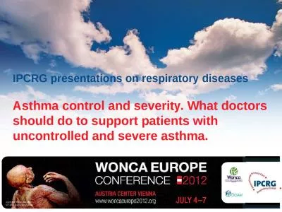 IPCRG presentations on respiratory diseases