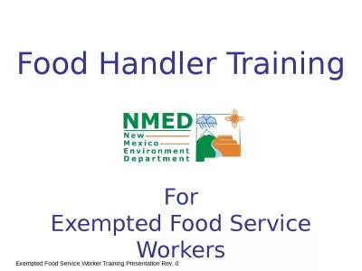 Food Handler Training For