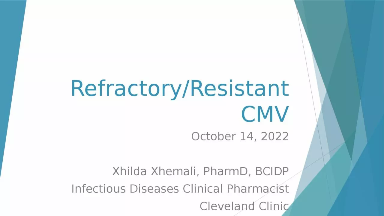 PPT-Refractory/Resistant CMV