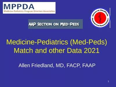 Medicine-Pediatrics (Med-Peds) Match and other Data 2021