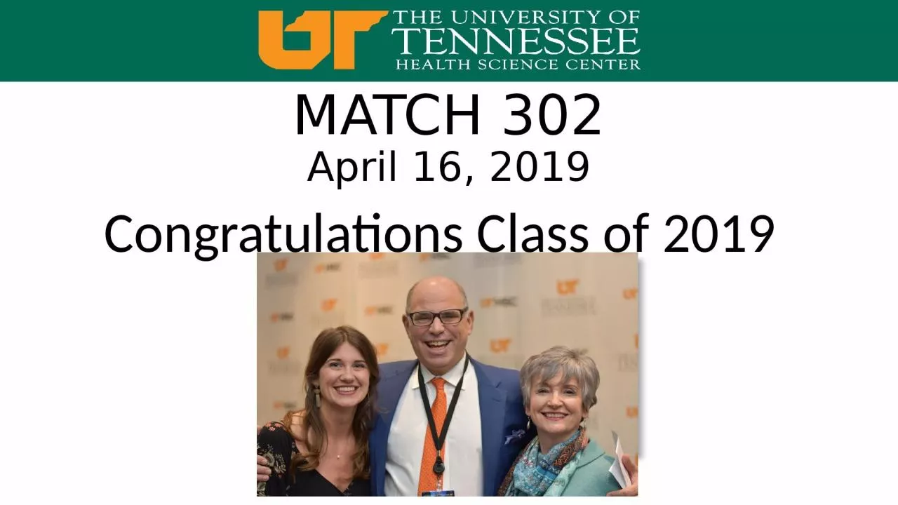 PPT-MATCH 302 April 16, 2019