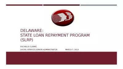 DELAWARE:  State loan repayment program (SLRP)