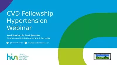 CVD Fellowship Hypertension Webinar