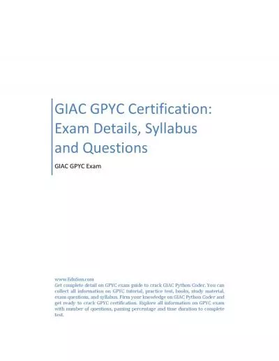 GIAC GPYC Certification: Exam Details, Syllabus and Questions