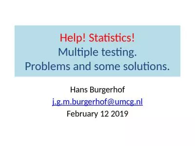 Help! Statistics! Multiple