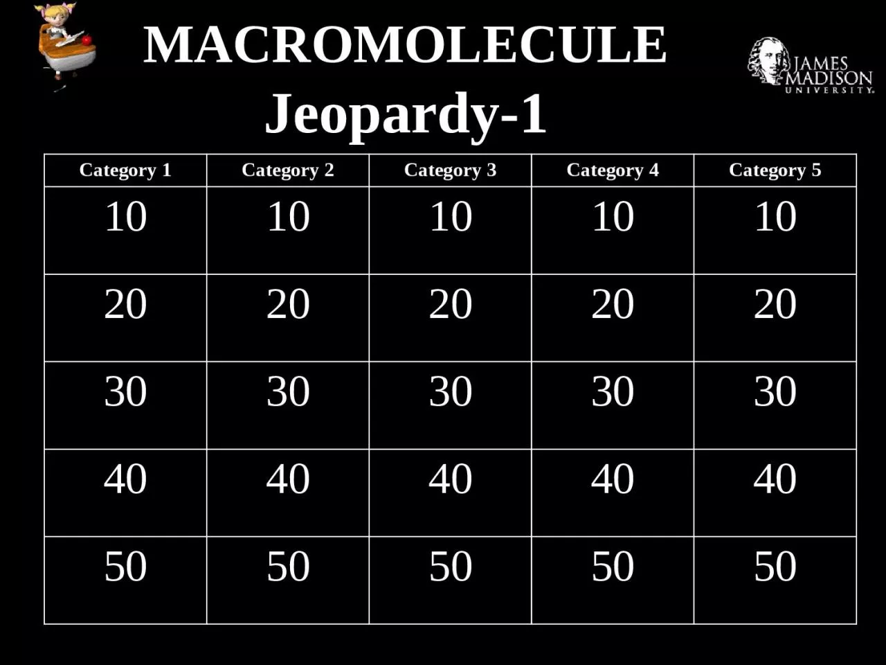 MACROMOLECULE  Jeopardy-1