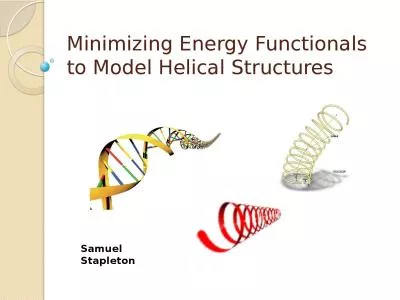 Minimizing Energy  Functionals