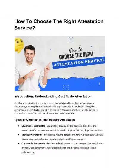 How To Choose The Right Attestation Service?