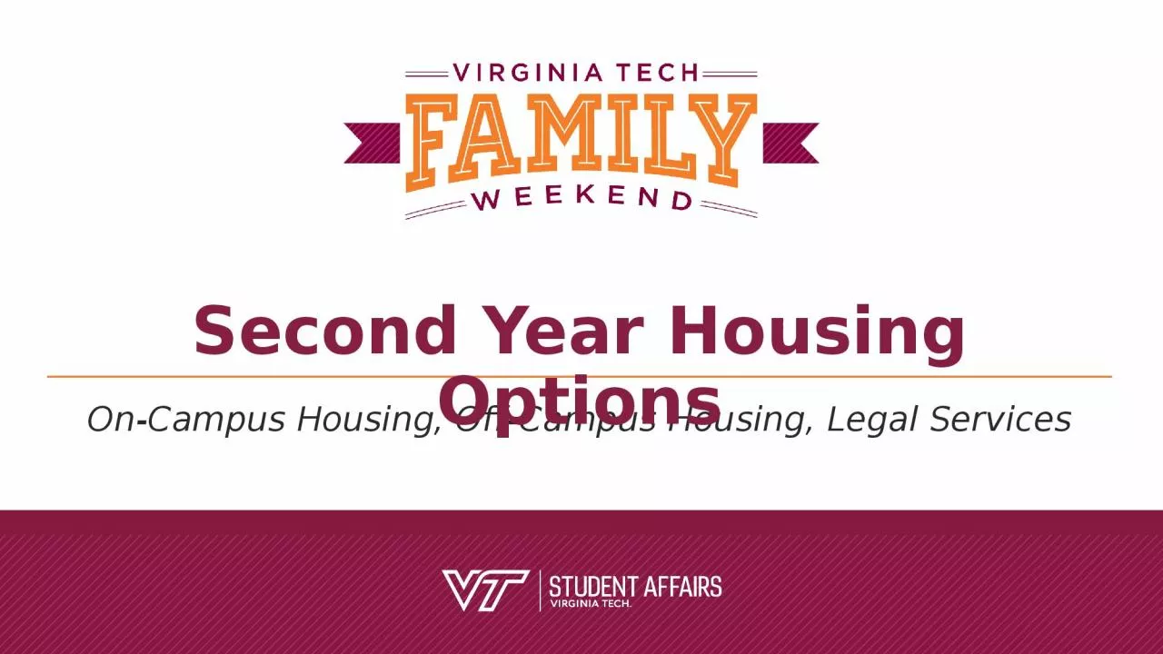 PPT-On-Campus Housing, Off-Campus Housing, Legal Services