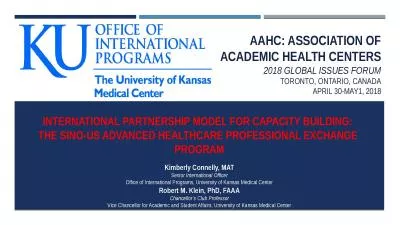 International Partnership Model for Capacity Building: