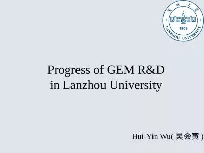 Progress of GEM R&D in Lanzhou University