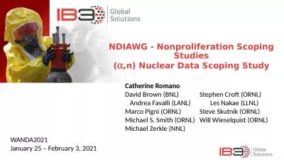 NDIAWG - Nonproliferation Scoping Studies