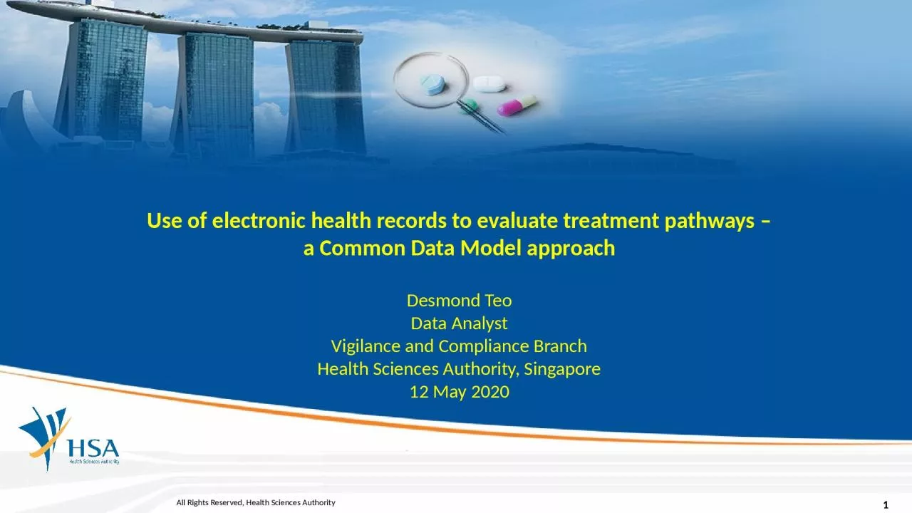 PPT-Use of electronic health records to evaluate treatment pathways – a Common Data Model