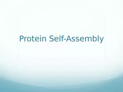 Protein Self-Assembly Disease Review