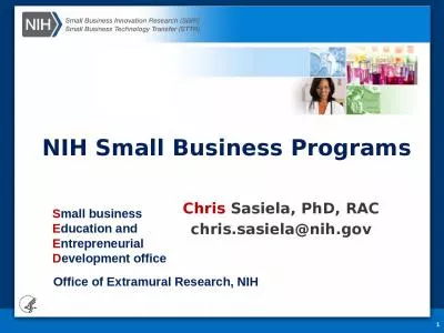NIH Small Business Programs