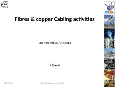 Fibres &  copper   Cabling