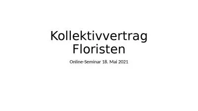 Kollektivvertrag Floristen