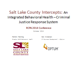 Salt Lake County Intercepts: