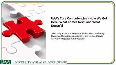 1 Terry Kelly, Associate Professor, Philosophy; Carrie King, Professor, Dietetics and