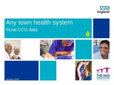 Any town health system Rural CCG data