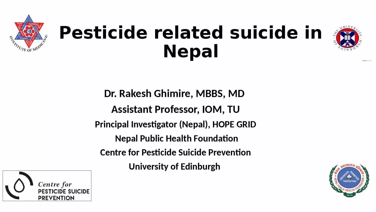 PPT-Pesticide related suicide in Nepal