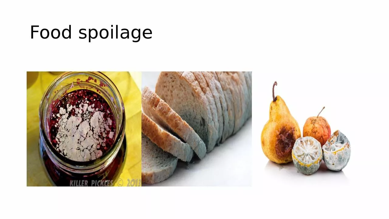 PPT-Food spoilage Spoilage  is the process in which 