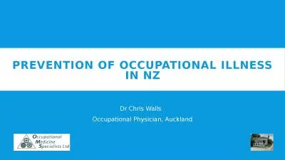 Prevention of Occupational Illness in NZ