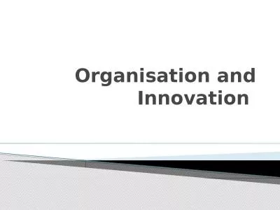 Organisation  and Innovation