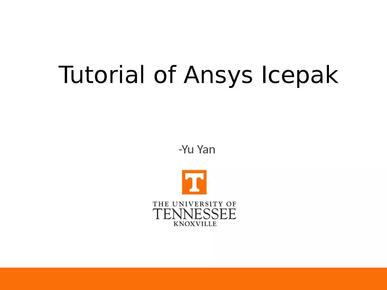 PPT-Tutorial of Ansys Icepak