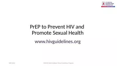 PrEP  to Prevent HIV and