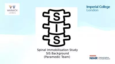 Spinal  Immobilisation  Study