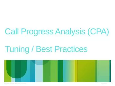 Call Progress Analysis (CPA)