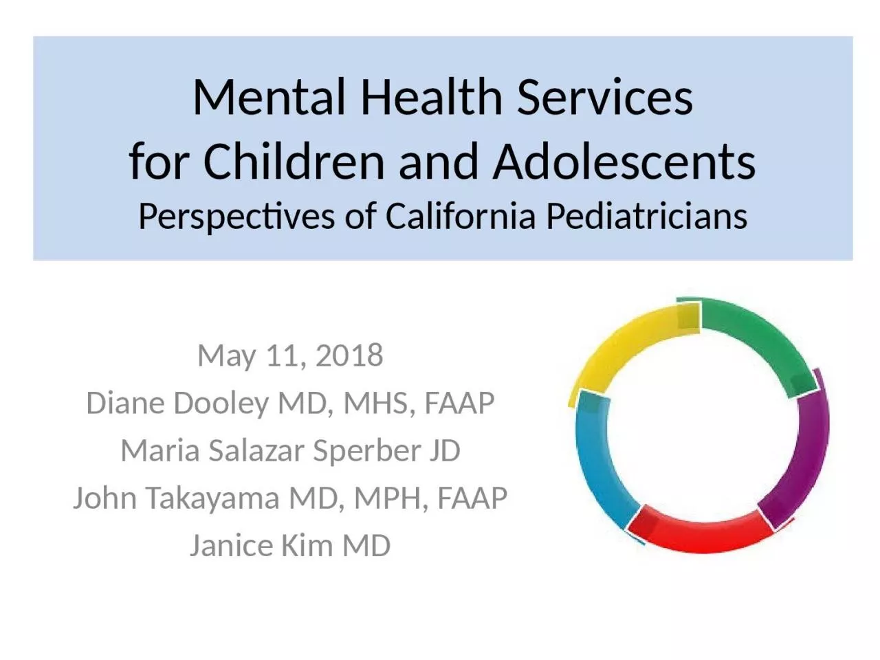 PPT-Mental Health Services for Children and Adolescents