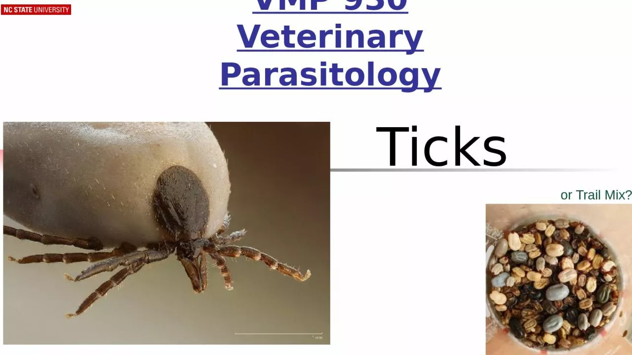 PPT-Ticks VMP 930 Veterinary Parasitology