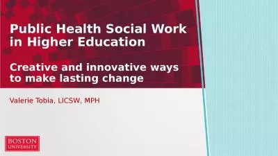 Public Health Social Work in Higher Education