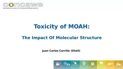 Toxicity of MOAH: The Impact Of Molecular Structure