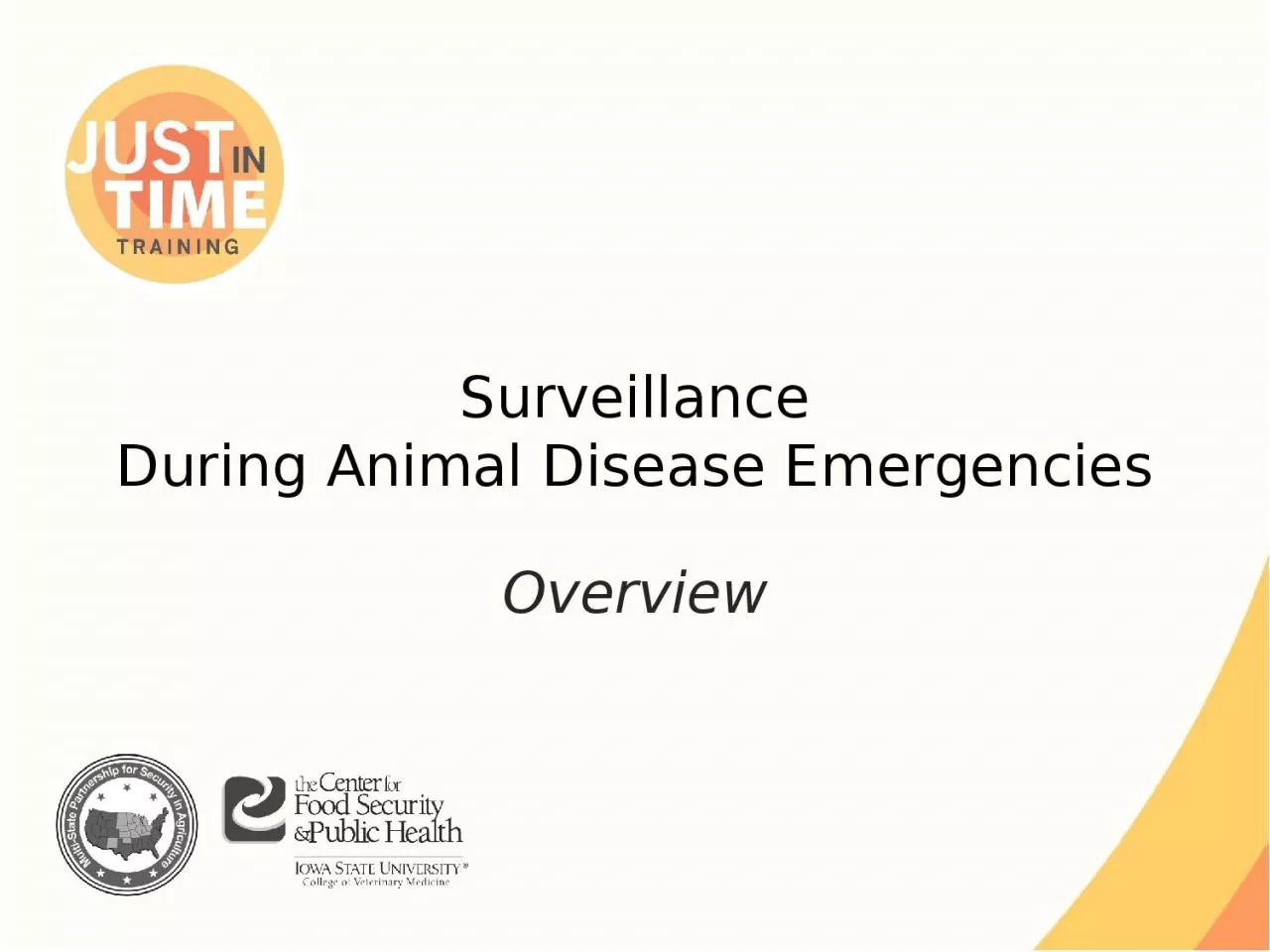 PPT-Surveillance During Animal Disease Emergencies