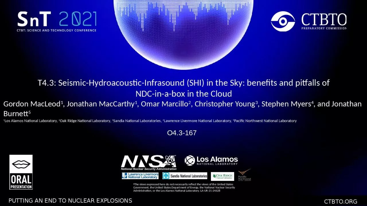 PPT-T4.3: Seismic-Hydroacoustic-Infrasound (SHI) in the Sky: benefits and pitfalls of