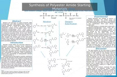 Synthesis of Polyester Amide Starting Materials