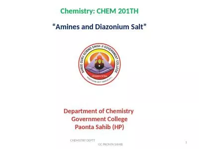 Department of Chemistry