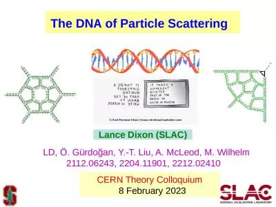Lance Dixon (SLAC) CERN Theory Colloquium