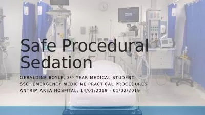 Safe Procedural Sedation