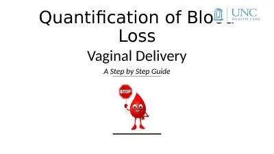 Quantification of Blood Loss